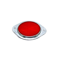 Reflector - Red - 76mm Round Metal Flange