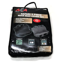 Safari 5Pce Rear Seat Cover Set - Black