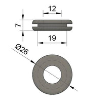 Wg0004 Wire Grommet 19mm Hole Size