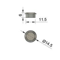 Fg0189 Filler Grommet 11mm Hole Size