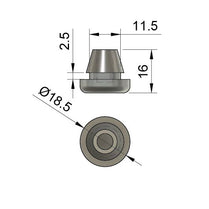 Fg0348 Filler Grommet 10mm Hole Size