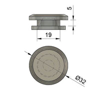 Bg0061 F Blind Grommet 19mm Hole Size