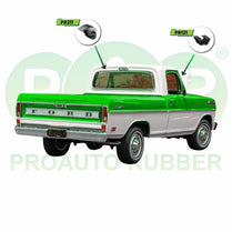 Rubber Kit For Ford F100 & F250 With Channel And Scrapers