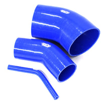 65mm Blue Silicone Hose Elbow 45 Degree