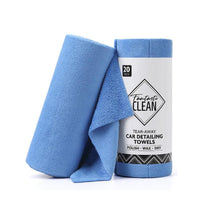 Coral Fleece Detailing Towels - Blue 20pc