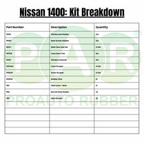 Nissan 1400 Complete Seal Kit