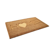 Coir Outdoor Entryway Mat Home With A Heart Design - 45cm X 75cm