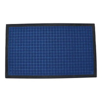 Square Design Entryway Mat - Black & Blue 900 X 1500