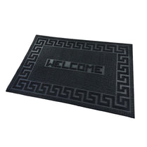 Thin Rubber Pin Welcome Outdoor Mat  Black 40cm X 60cm