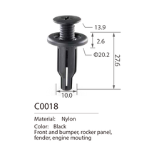 C0018 push type retainer