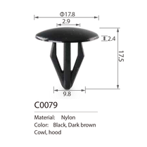 C0079 hood seal clip