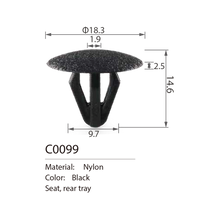 C0099 hood seal clip