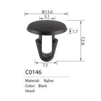 C0146 hood seal clip