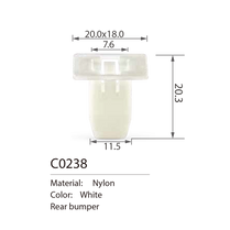 C0238 screw grommet & nut