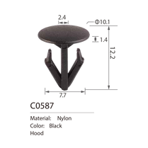 C0587 hood seal clip