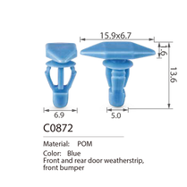 C0872 weatherstrip retainer