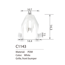 C1143 instrument & side panel clip