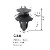 C3325 door trim panel clip