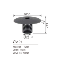C3404 plastic nut