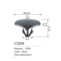 C3509 hood seal clip