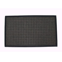 Square Entrance Mat Black & Grey 900 x 600