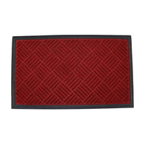 Checker Design Entryway Mat - Black & Red 900 X 1500