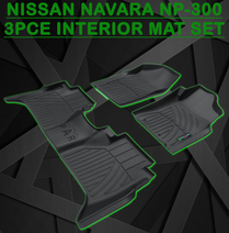 Nissan NP300 3pce Bakkie Mat Set 2015