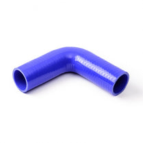 90 Degree Silicone Hose Reducer 60-50mm Blue