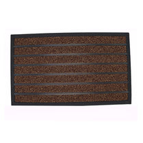 Striped Design Entryway Mat - Black & Brown 750 X 450