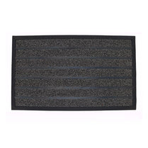 Striped Design Entryway Mat - Black & Grey 750 X 450