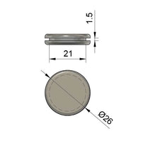 BG0020 F Blind Grommet 20mm Hole Size