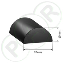 PR1230 Half Round Bumper Rubber