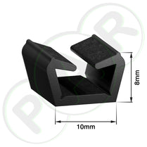 (PR120) 10mm Window Channel With Flocking